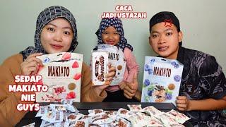 CACA NAK JADI USTAZAH PULAK HARINI ️SAMBIL MAKAN MAKIATO‼️