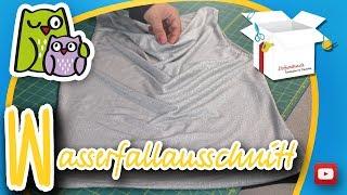 WASSERFALLAUSSCHNITT | Nählexikon A-Z #23 | Nähschule Anleitung Nähen lernen für Anfänger