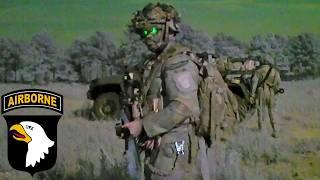 U.S. Army, 101st Airborne Division. Soldiers during military exercises in the United States.