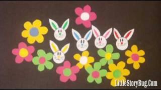 Preschool songs for Easter - 5 Little Bunnies - Littlestorybug