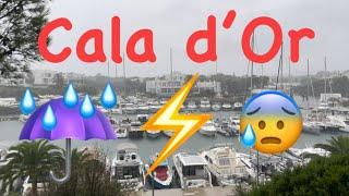 Cala d’Or Port ️  Gewitter ️ Starkregen ️ Georgy in Gefahr  Gastronomie  edle Geschäfte 