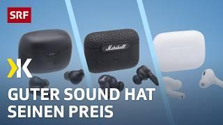In-Ear-Kopfhörer im Test: Weniger Lärm dank Noise-Cancelling | 2024 | Kassensturz | SRF