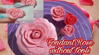 Fondant Rose without tools