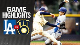 Dodgers vs. Brewers Game Highlights (8/14/24) | MLB Highlights