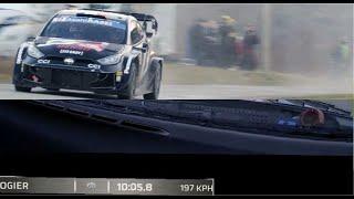 WRC rallye Monte Carlo 2024 Flat out 197 km/h Ogier