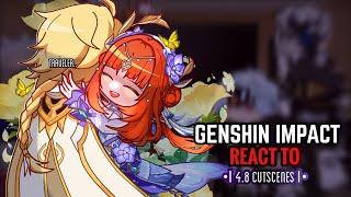  Genshin Impact React to 4.8 Cutscenes || Gacha Club || Habingers