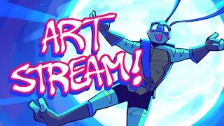 drawing! ▸ come watch me draw! (MIC OFF)