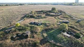 Amazing Drone Footage of WWII Gun Emplacements - Marks Gate, London