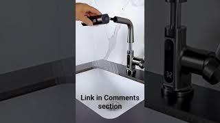 Pull-out Basin Faucet Temperature Digital Display Rotation