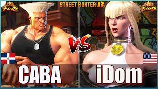 Street Fighter 6 CABA (GUILE)  Vs  iDom (MANON) Best Room MatchFightingGameWorldX