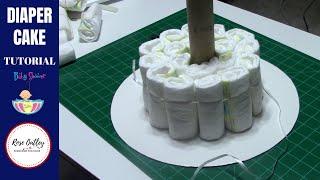 How to make a Diaper Cake | Diaper Cake Tutorial | Baby Shower Ideas