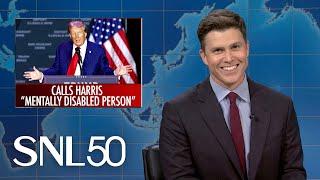 Weekend Update: Trump Calls Kamala Harris “Mentally Disabled Person” - SNL