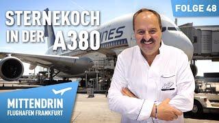 Luxury above the clouds - star chef served in the A380 | Right in the middle Frankfurt Airport 48