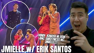 [REACTION] JMIELLE with ERICK SANTOS sings ''it's all coming back to me now'' in NewGenChamp Concert