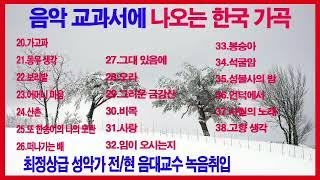 [음악 교과서에 나오는 한국 가곡] 가고파,그리운 금강산,비목,보리밭