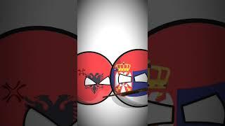 Eternal Enemies | Serbia vs Albania #countryballs #country #serbia #albania #europe #balkans