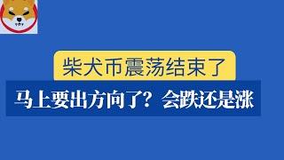 shib币 | 柴犬币 | 屎币1月30日最新行情分析！柴犬币震荡结束了，马上要出方向了？是跌还是涨？