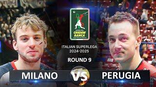 Milano vs Perugia | Italian Volleyball SuperLega 2024/2025