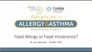 Food Allergy or Food Intolerance