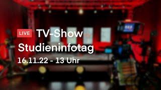 Live TV-Show vom Studieninfotag am 16.11.2022 an der HdM