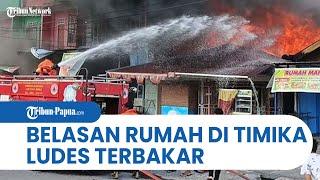 5 Armada Damkar Diterjunkan Padamkan Kebakaran di Jalan Yos Sudarso Timika