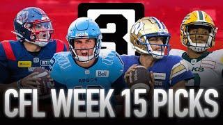 Free CFL Picks and Predictions (Week 15) | CFL Free Picks Today