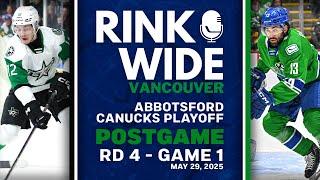 RINK WIDE POST-GAME: Abbotsford Canucks vs Texas Stars | AHL Western Conf. Final - Game 1