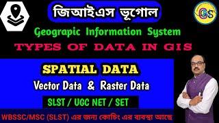 Raster data and Vector data/types of data in gis/spatial data/slst geography online paid clases