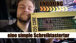 RubberdomeCorsair K55 Core/Unboxing/MiniReview & Meinung über Mechanische Boards