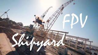 FPV Formation Through An Abandoned Shipyard