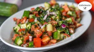 Salad - you almost always have these ingredients at home - barbecue salad quick and easy