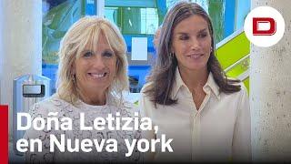 El encuentro de la Reina Letizia con Jill Biden, en Nueva York