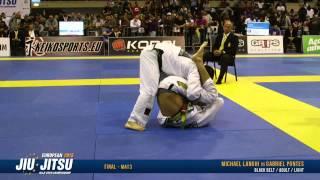 European Open 2015 Black Belt FINALS: Adult Male - Light (Michael Langhi vs. Gabriel Pontes)