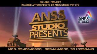 3D Logo Making in After Effects Project | #AnssStudio 9540642600, 9654444600, 9310358445