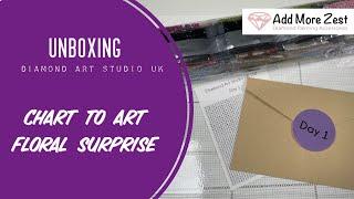 Floral Surprise | Chart to Art Diamond Art Studio Unboxing | Diamond Painting