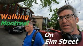 5 17 24 WALKING MONTREAL ON ELM STREET IN BEACONSFEILD SUBURB