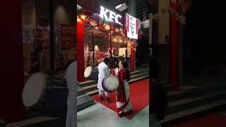 Flavours of festivity outside restaurant II KFC Sealdah Kolkata II A Walk With Sudipta #shorts