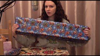 Unintentional(ish) ASMR Gift Wrapping - paper sounds, sticky, soft speaking