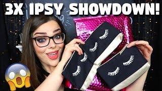 FINALLY! IPSY SHOWDOWN! Unbagging 3 September Ipsy Bags + Try On!