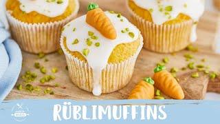 Rüblimuffins | Saftige Karotten-Muffins | Rezept zu Ostern | Einfach Backen