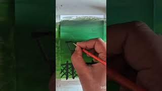 #akartgallery #painting #acrylicpainting #easy #scenery #youtubeshorts