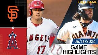 San Francisco Giants vs Los Angeles Angels FULL GAME HIGHLIGHTS Jun 16, 2024 | MLB Highlights 2024