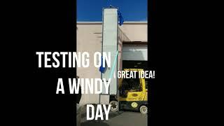 Railex System 510 Testing on a Windy Day