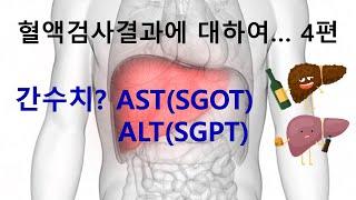 69. 혈액검사결과에 대하여 4편 - 간수치?? AST/ALT(SGOT/SGPT)