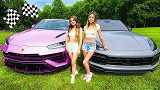 OUR GIRLFRIENDS RACED! (Lamborghini Urus vs Porsche Cayenne Turbo GT)