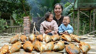 Harvest giant fish ponds with your children - make smoked fish and preserve fish