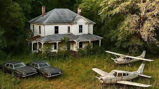 Pilot's ABANDONED Mansion with 2 Airplanes & 11 Cars Left Behind | Everything Still Inside