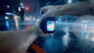 Heavy Rain Street Photography Tokyo (POV)