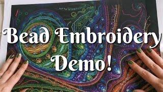 Bead Embroidery Kit on Amazon! Gorgeous Fractal Partial - Unboxing & Demo