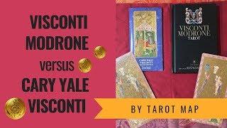 Deck comparison between #viscontimodrone by Lo Scarabeo and #caryyalevisconti by US Games